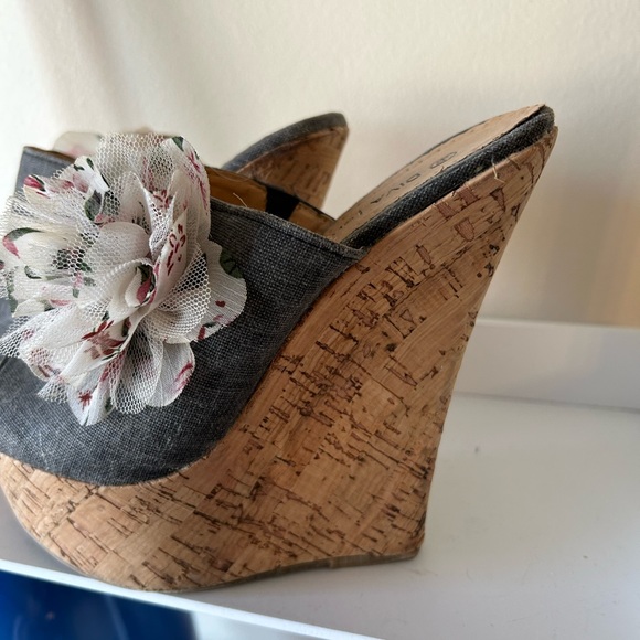 DIVA LOUNGE wedge sandals size 6.5 - Picture 5 of 10